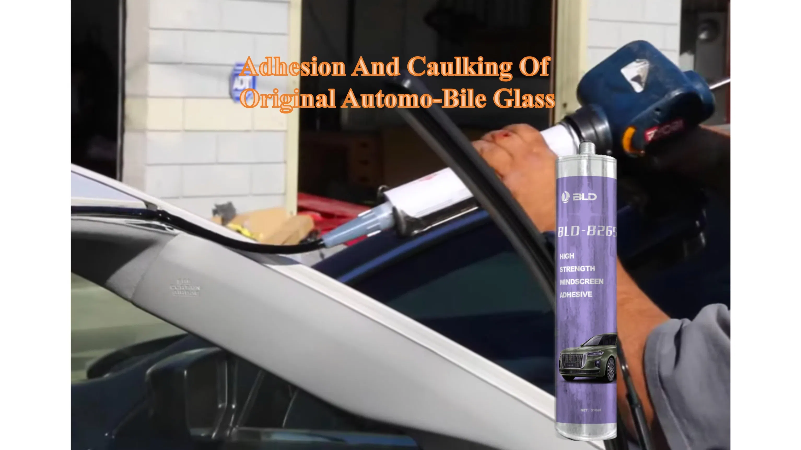 Autoglass Benson Auto Glass Polyurethane Sealant Windshield Price Economic PU Sealant 600ml &amp; Primer for Bus Window