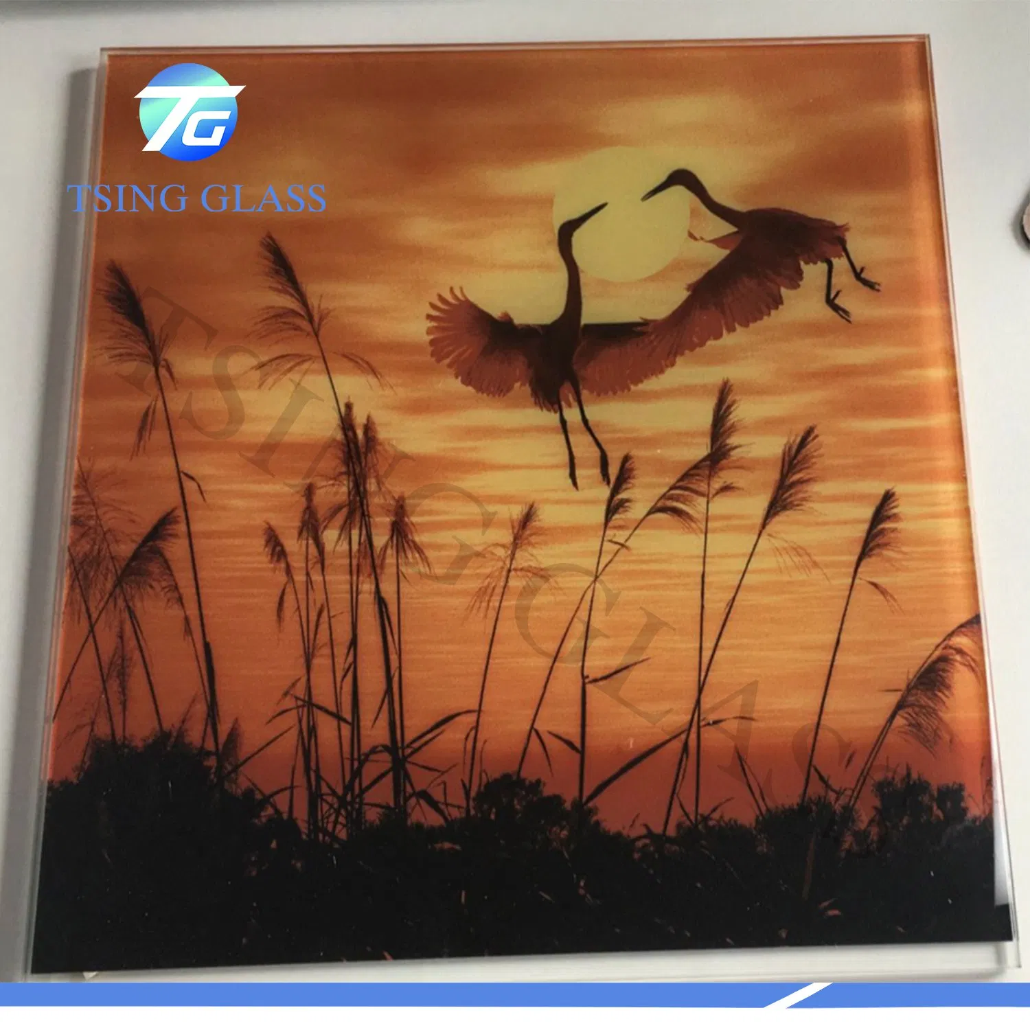 Silk Screen Printing/ Color Painted Tempered Stained Glass for Decorative, Auto, Electronics Solar Energy Glass Factory Price