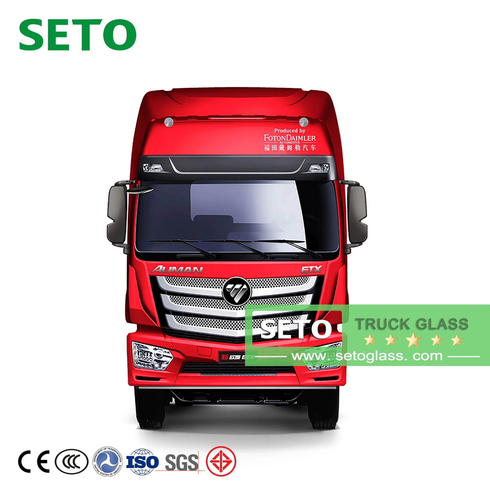 Truck Crane Cab Window Glass Tempered Laminated Window Windshield Glass