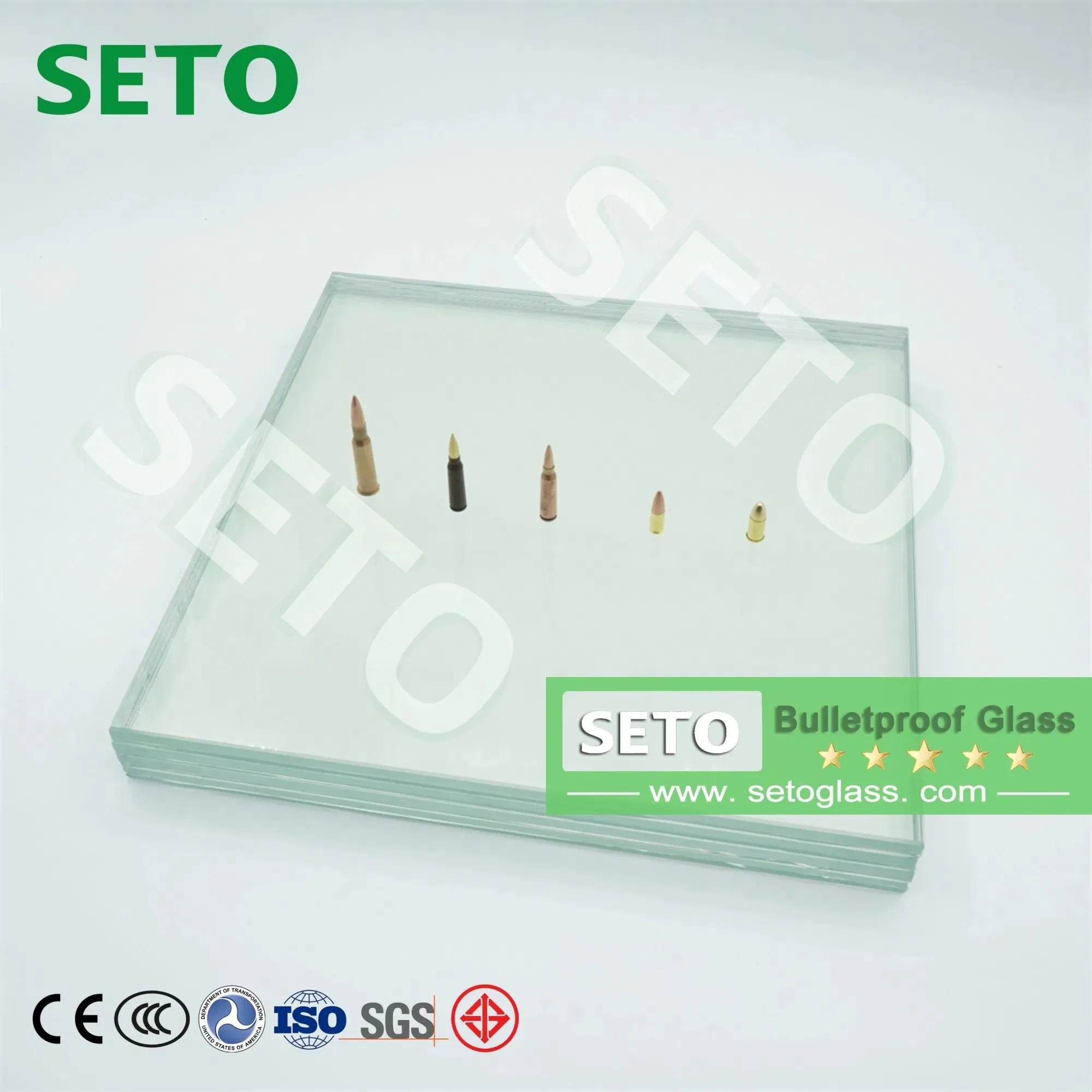 High Quality Armored Glass Safety Laminated Bulletproof Glass for Car