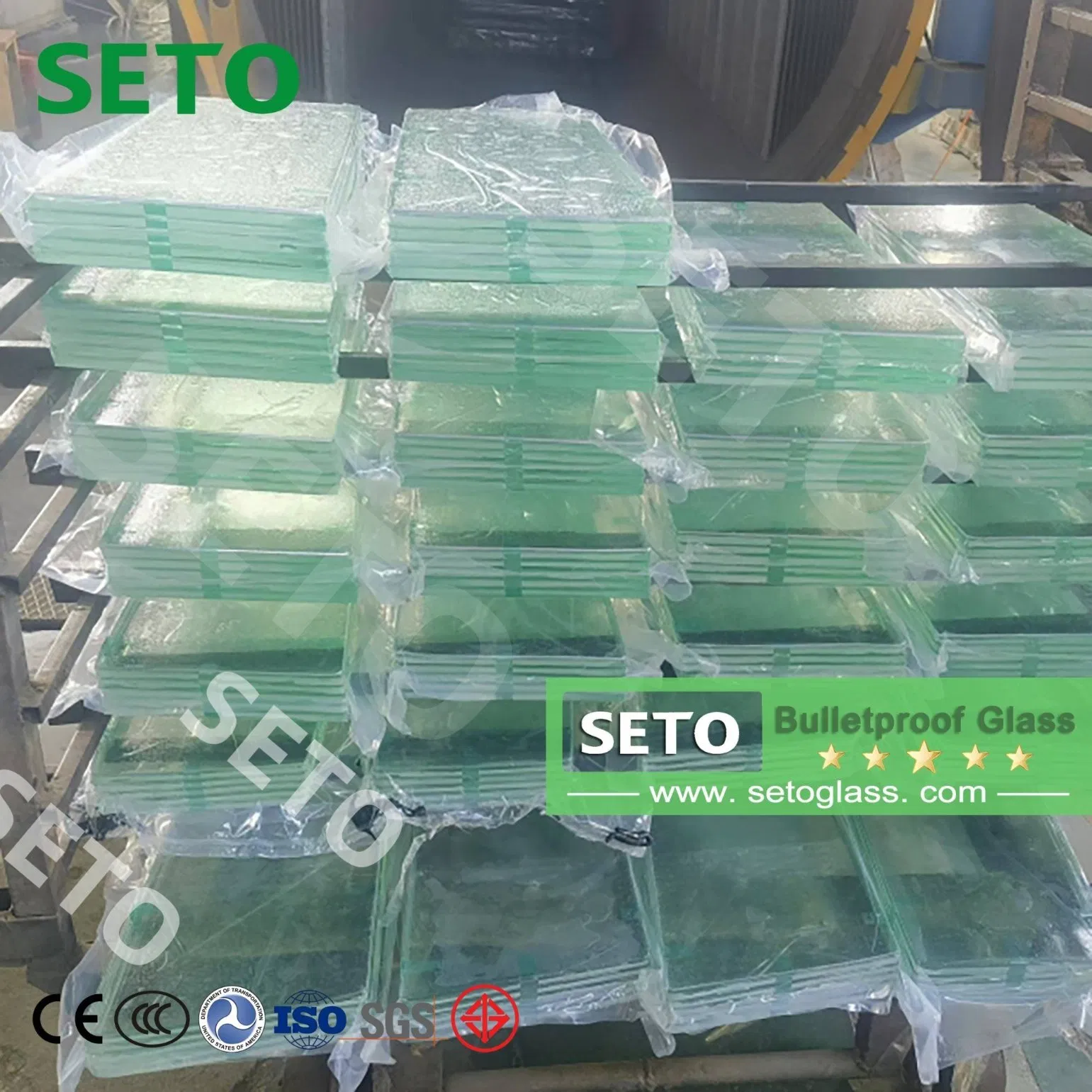 Glass Factory Bulletproof Windshield Auto Triplex Laminated Safety Glass Shoot Resistant Automobile Bulletproof Glass for Cars