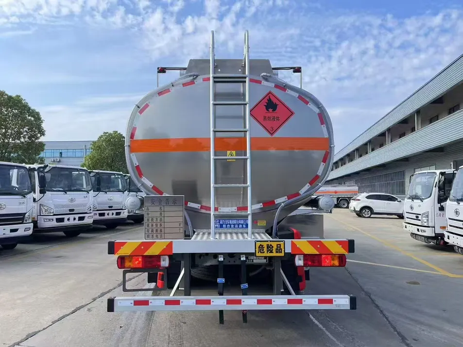 Fuel Tank Truck Rear View
