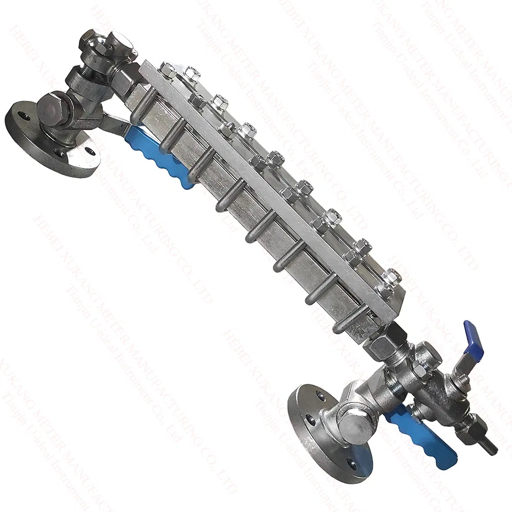 Quarter of Opening and Closing Valve Boiler Glass Level Gauge