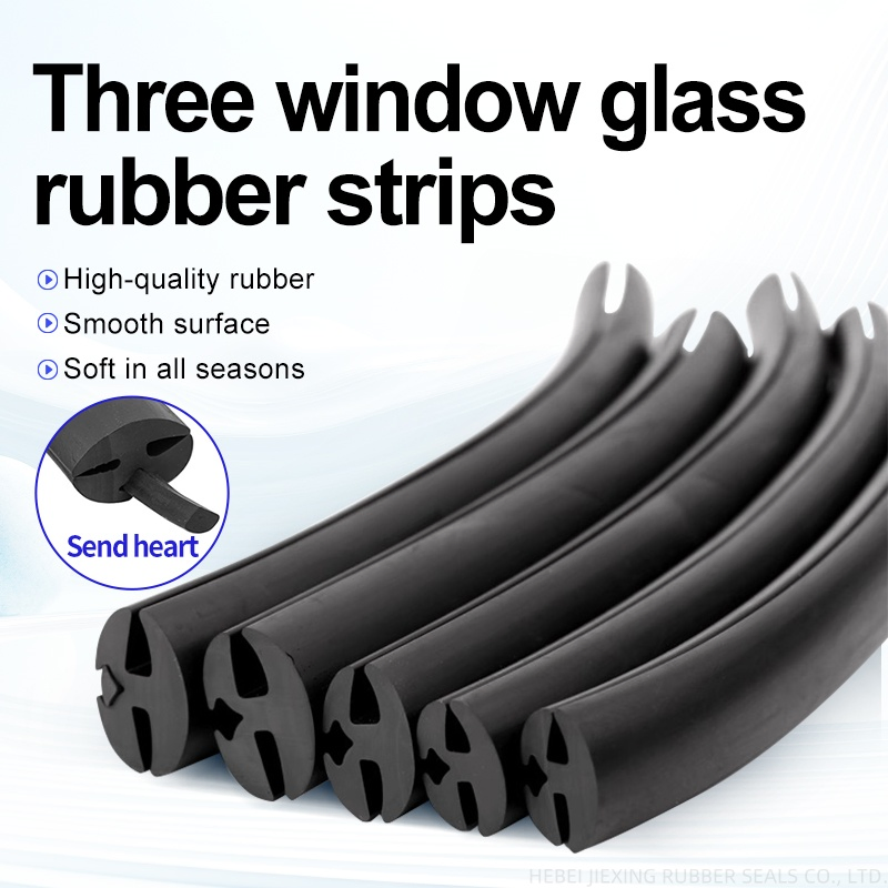 H Type Inlaid Strip Glass Bead Car Sealing Strip EPDM Three-Port Sealing Strip