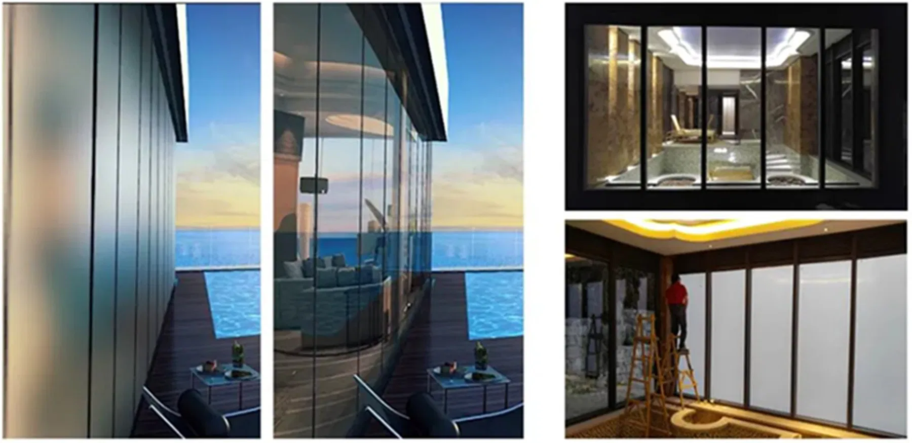 Switchable Privacy Self-Adhesive Electrochromic Pdlc Smart Glass Film for Glass Window Tint Glass with Remote Control