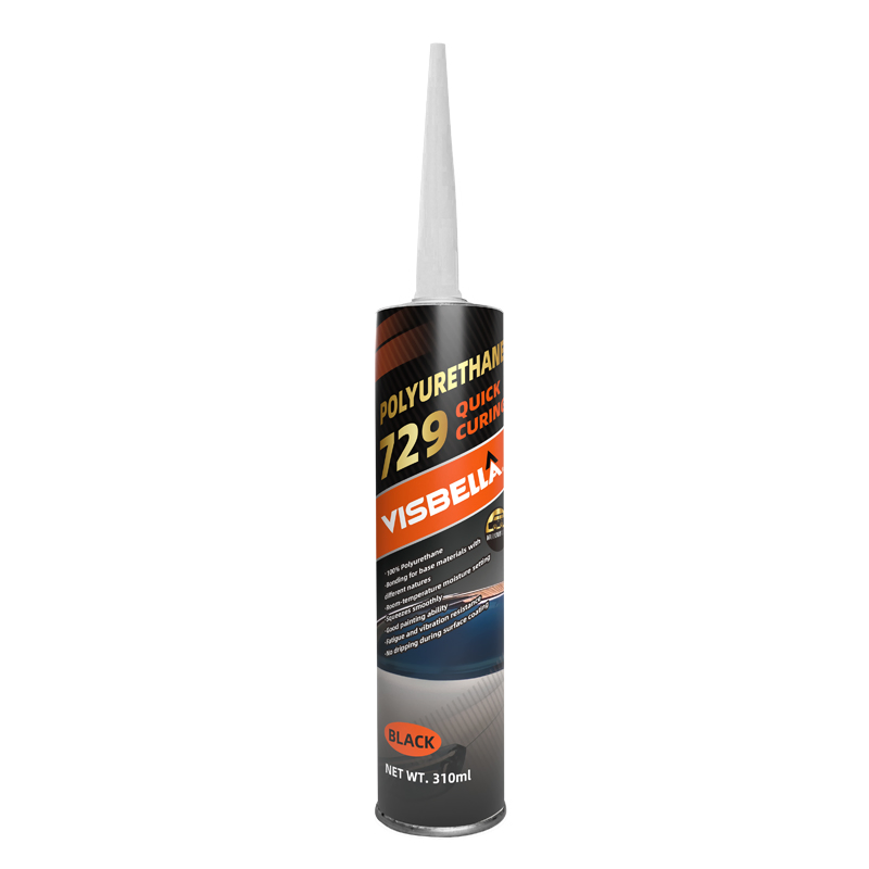 Visbella 310ml 729 Auto Glass Black PU Sealant for Car