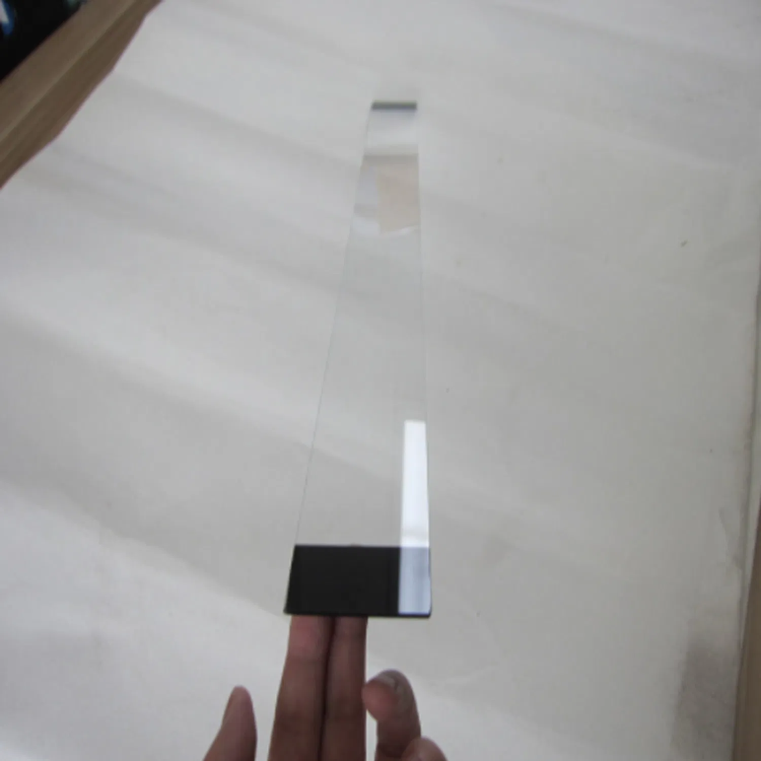 6mm Customized Striped Linear Tempered Glass High Temperature Screen Printing Black Side Glass LED Lamps Screen Printing Tempered Glass