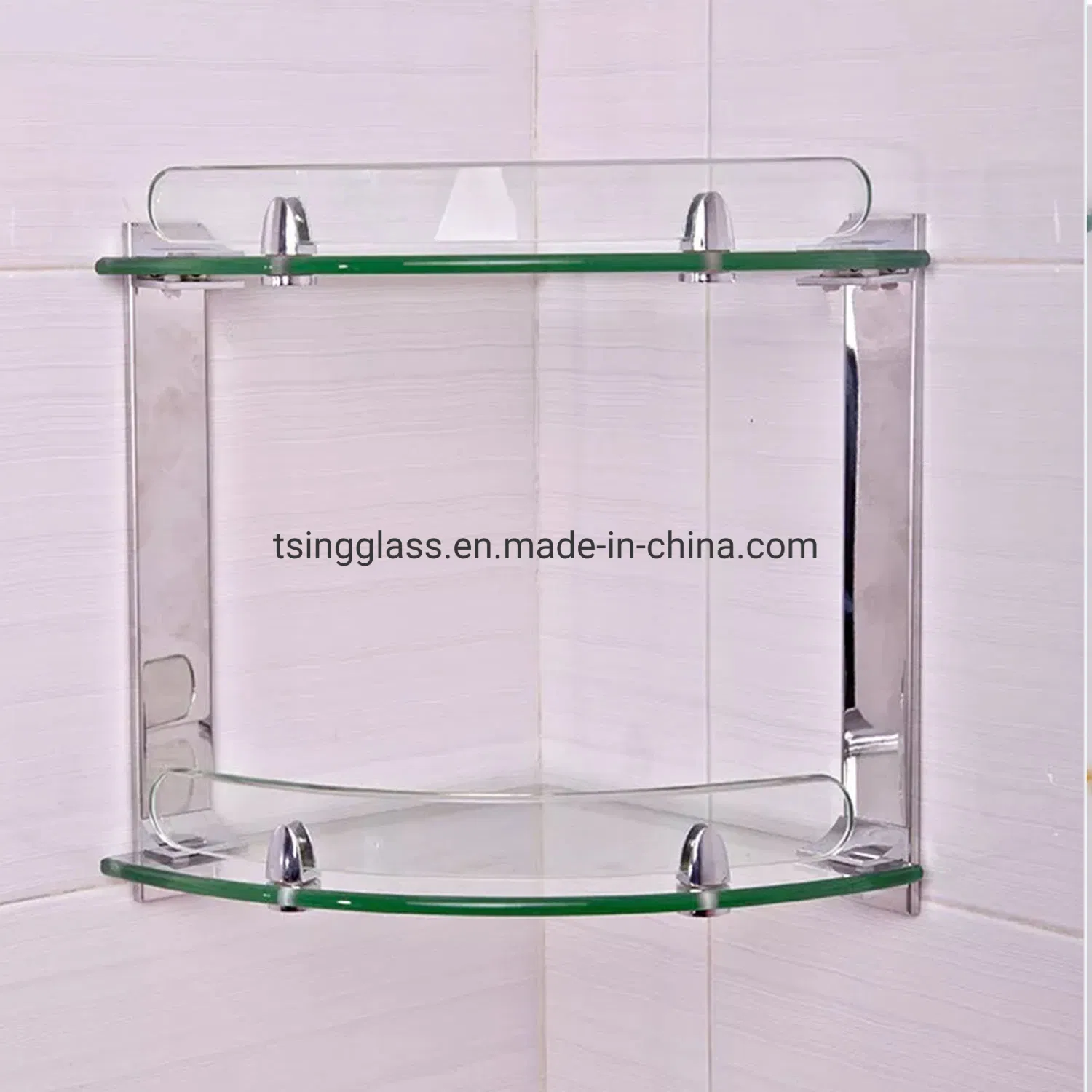 6-8 mm Corner F Green Flat Diamond Polish Triangle Pentagon Quarter Circle Square Rectangle Tempered Shelf Curved Stairs Bathroom Glass with CE Certificate