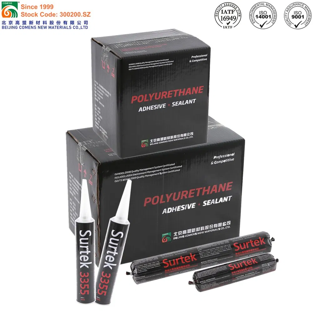 High Quality Fast Curing Polyurethane Sealant PU Glue for Auto Glass Replacement (Surtek 3355)