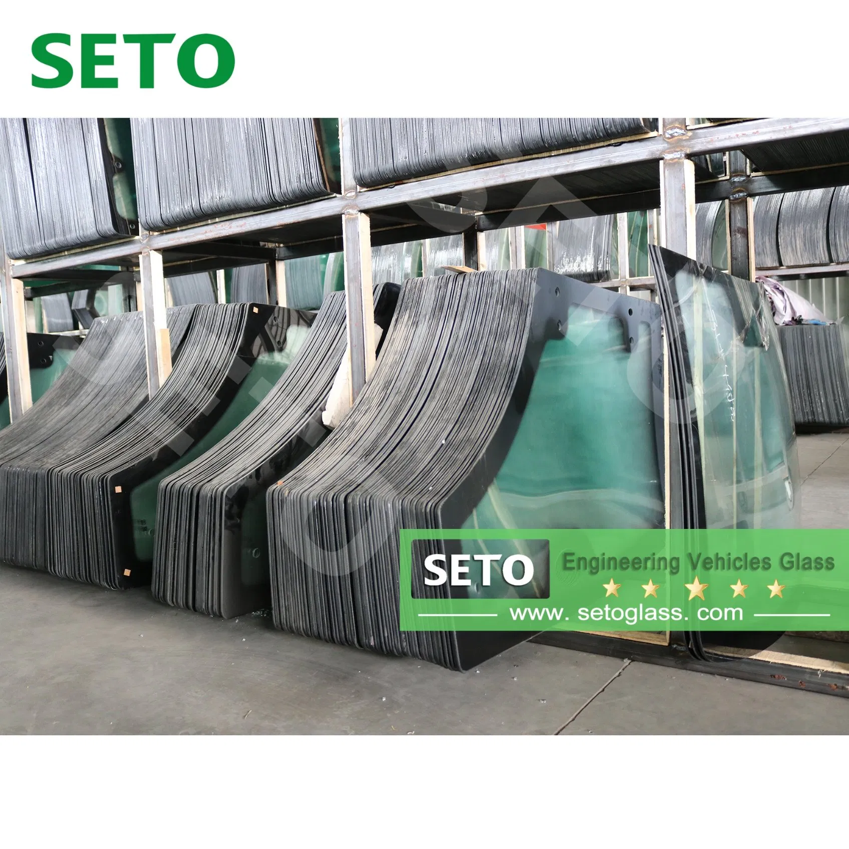 Truck Crane Parts Excavator Cab Glass Crane Cabin Glass for XCMG Crane Parts