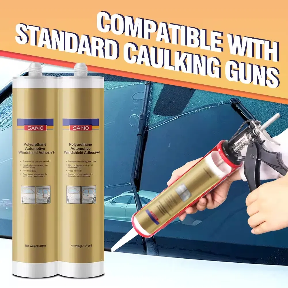 Fast Curing PU Sealant Auto Glass Repair Polyurethane Sealant for Windshield 310ml
