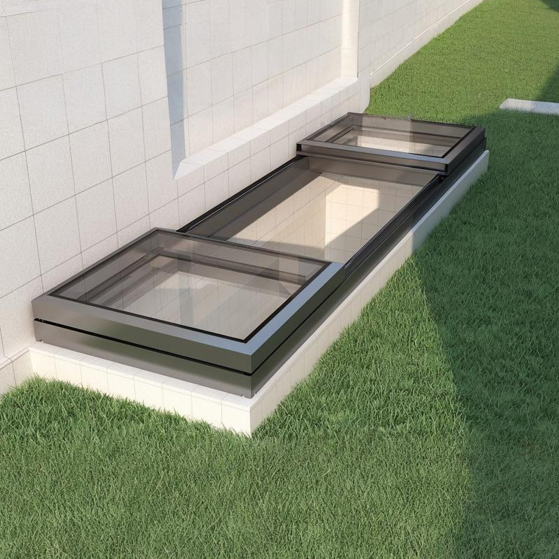 High Quality Aluminum Electric Sliding Skylight Smart Remote Control System and Energy Skylight