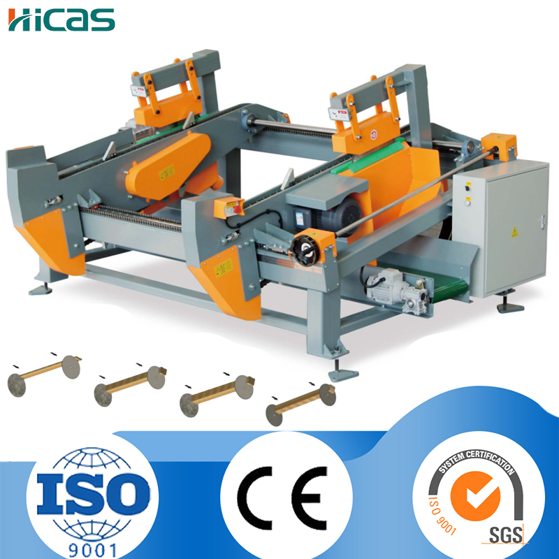 Hicas Double End Trim Saw Automatic Fixed 20m/Min Woodworking Saw Machine for Making Wood Pallet