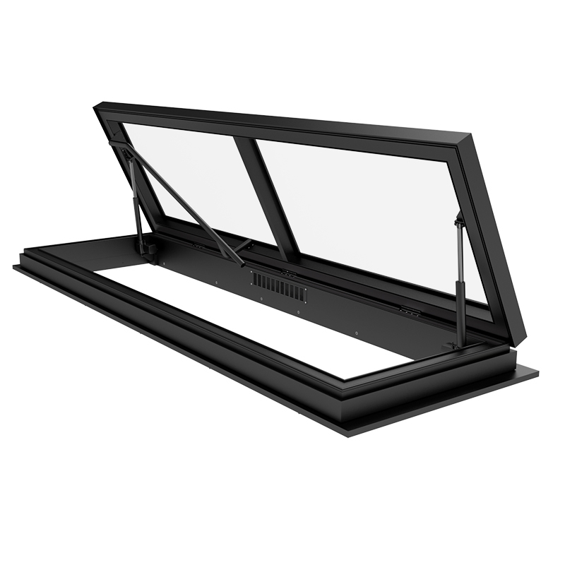 Foshan Aluminum Tempered Laminated Glass Skylight Electric Automatic House Roof Glass Skylight for House Roof Manufacturer