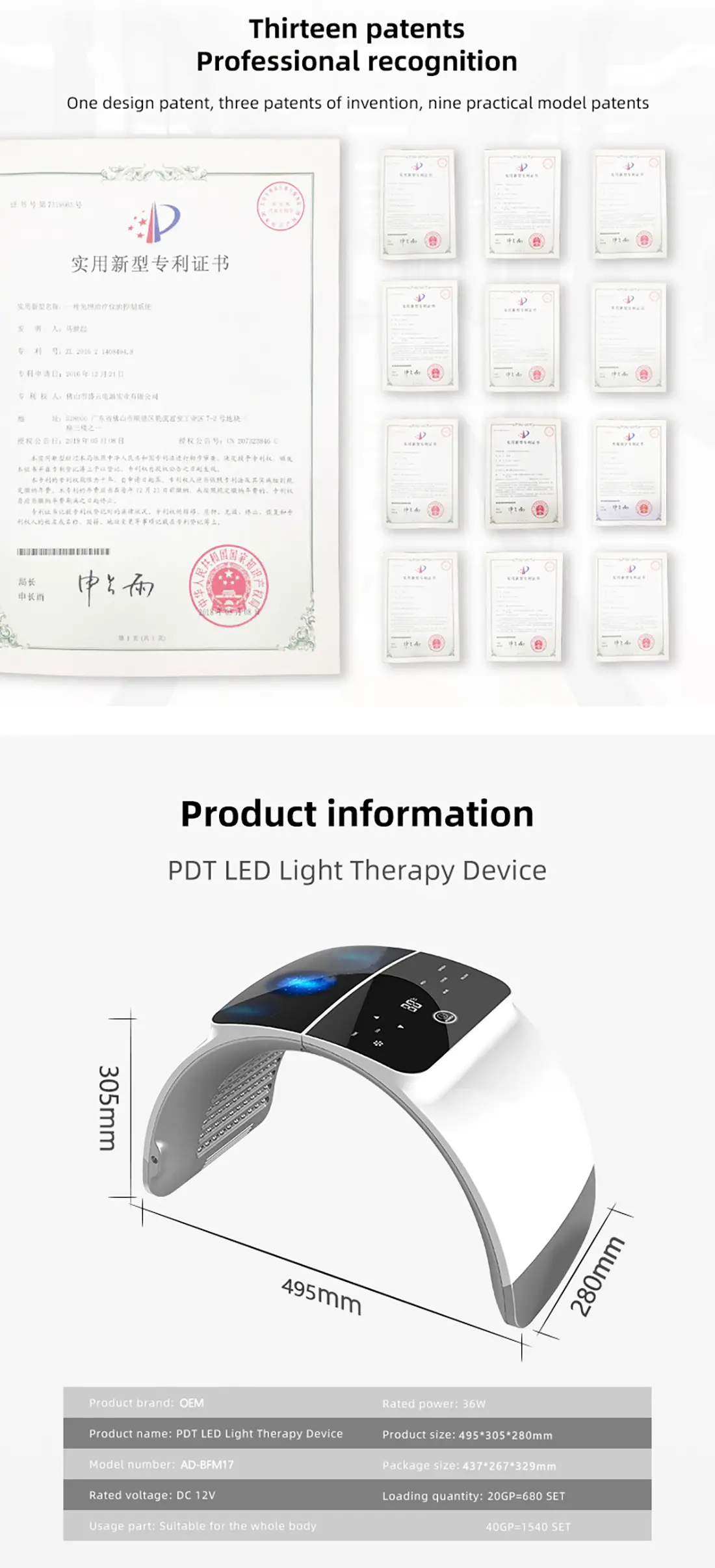 LED therapy machine 8