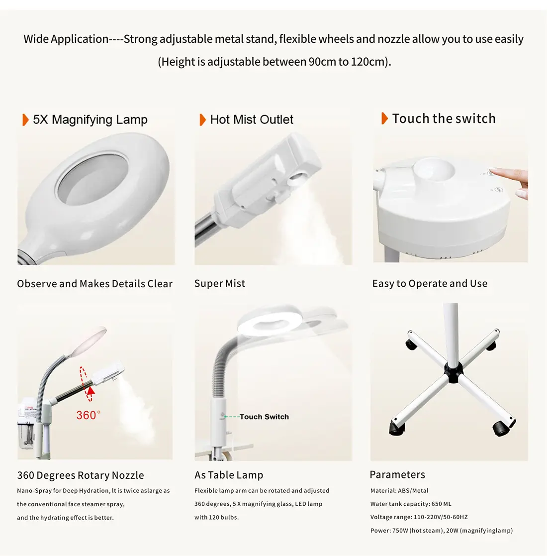 facial steamer full set