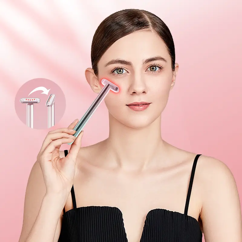 CE Certification face neck lighten lift led light facial wand with ems Factories, Factory
