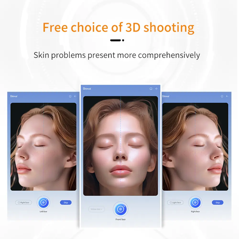 Buy AI face skin quality and moisture analysis machine with scalp analyzer Factories, Manufacturers