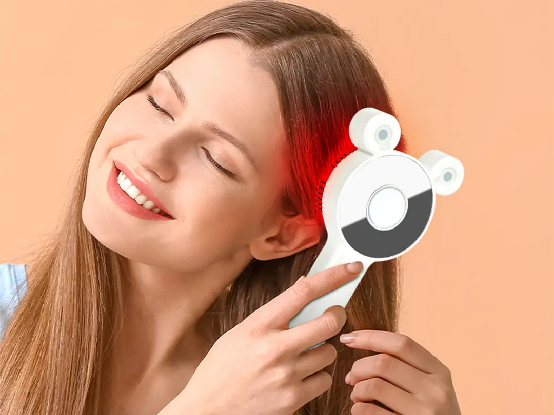 Ergonomic scalp massage comb personal care device