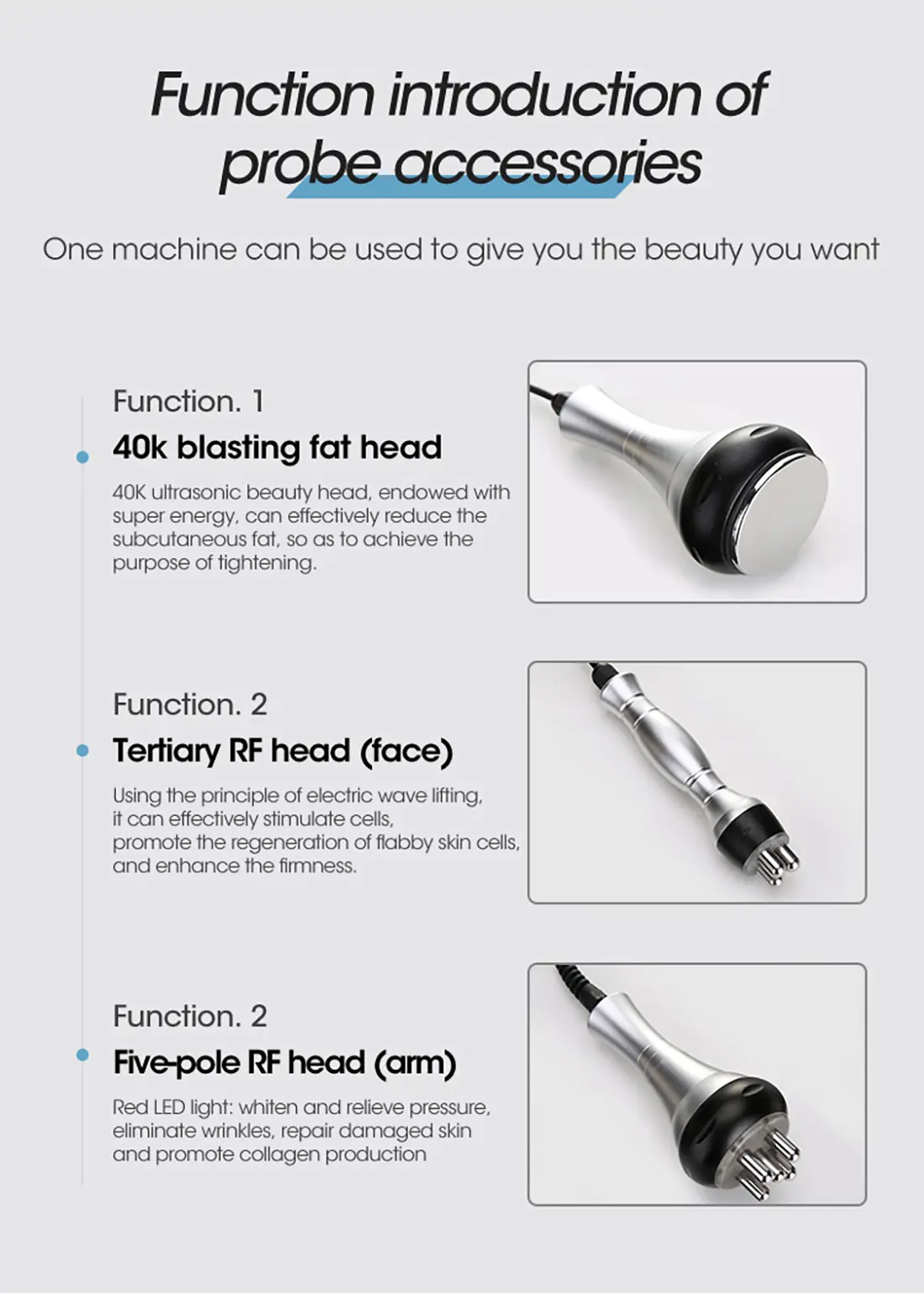 40k cavitation machine components