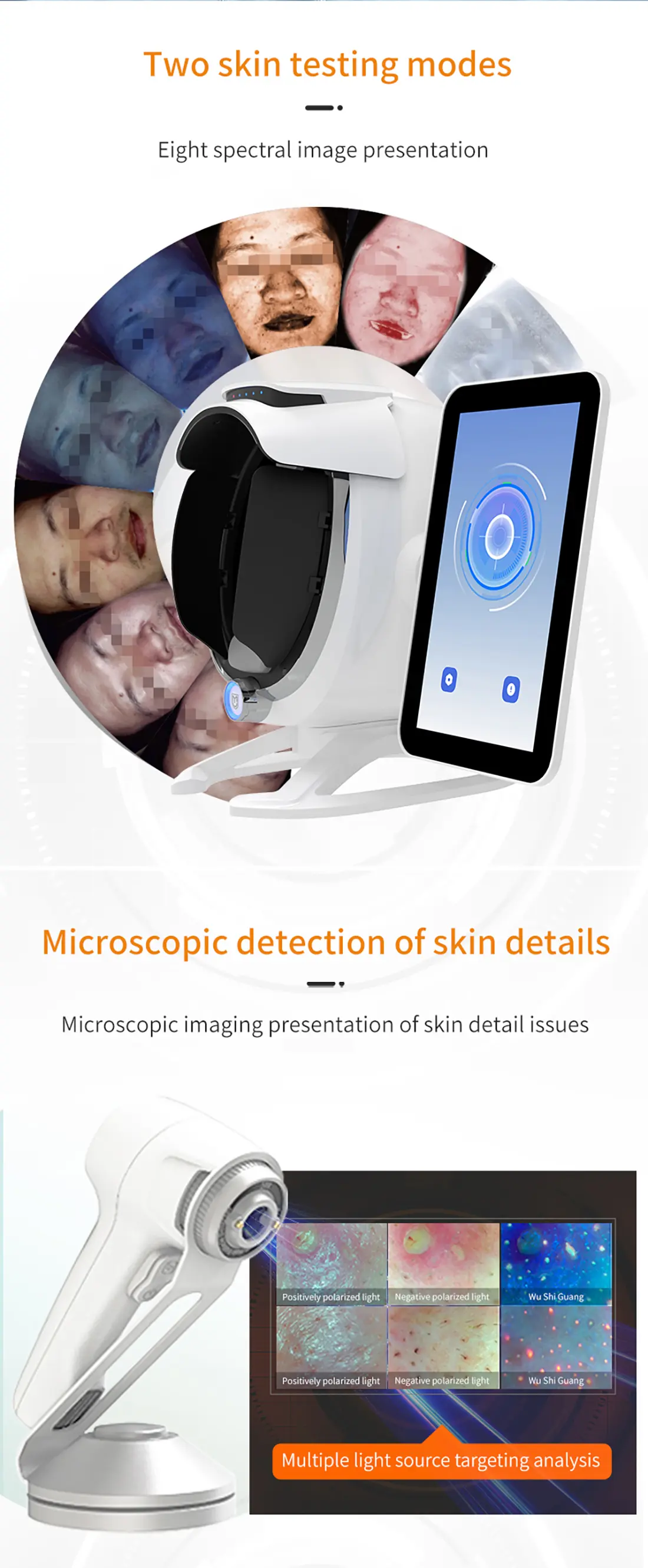 AD-M42 Skin Analyzer Feature Details 2