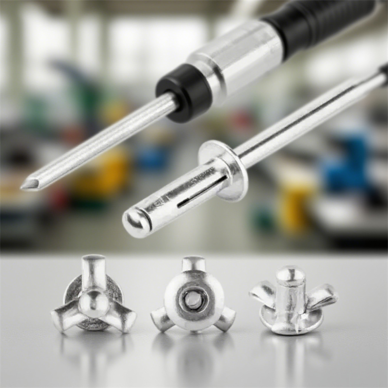 Blind rivets application in metal fabrication and automotive assembly