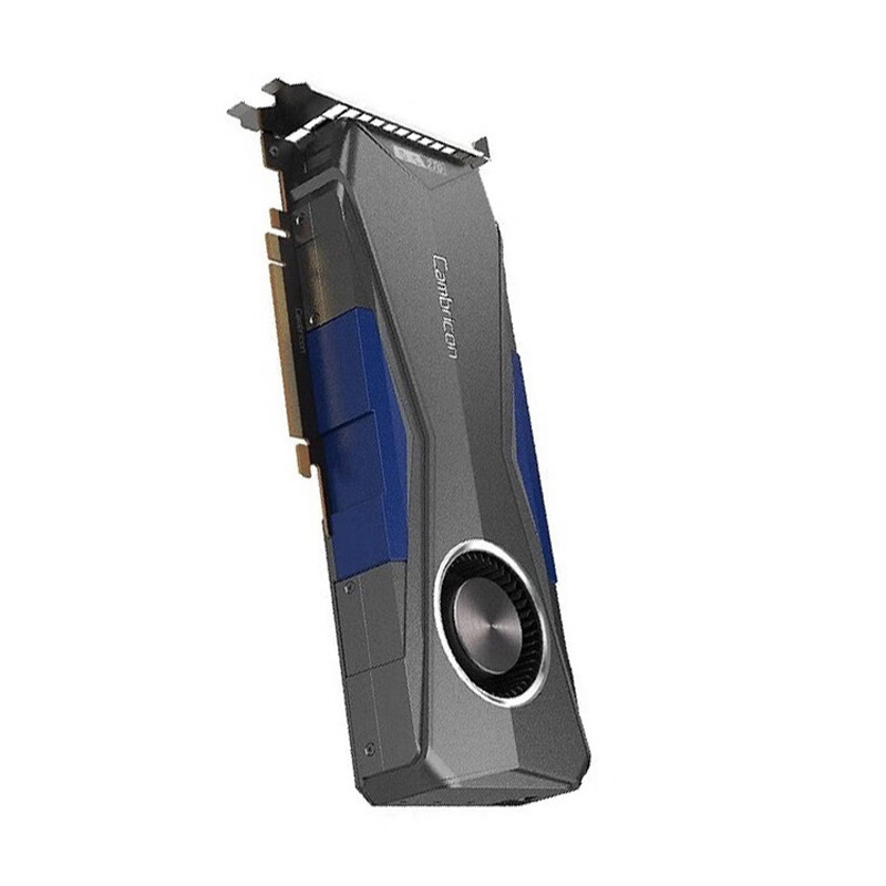 Cambricon AI Acceleration Card Data Center AI Inference GPU Graphics Card DDR4 Fan Desktop New Siyuan MLU270-F4 PCIe Gen4