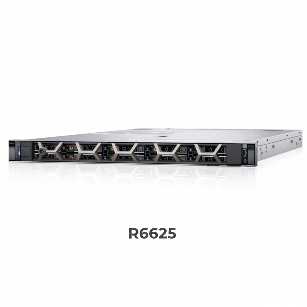 Expandable Dell R6625 Server 1U Rack Mount 2-way Core Server Highest Density Computing Server Multiple Memory Configuration