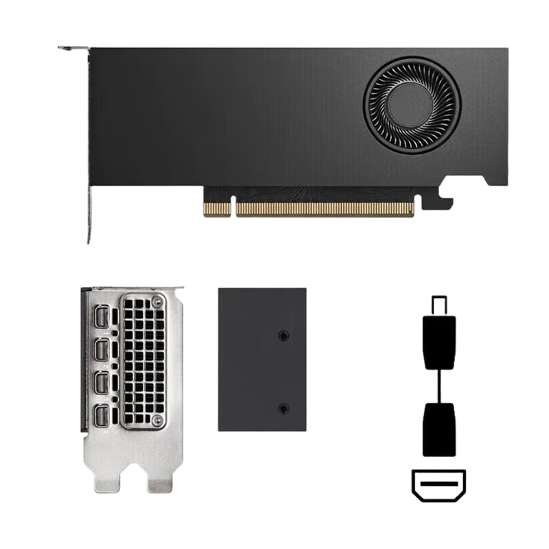 NVIDIA Low Heat Dissipation RTX 4000 SFF Ada Generation 20GB GDDR6 Upgrade GPU for Scientific Simulation Survey Mapping