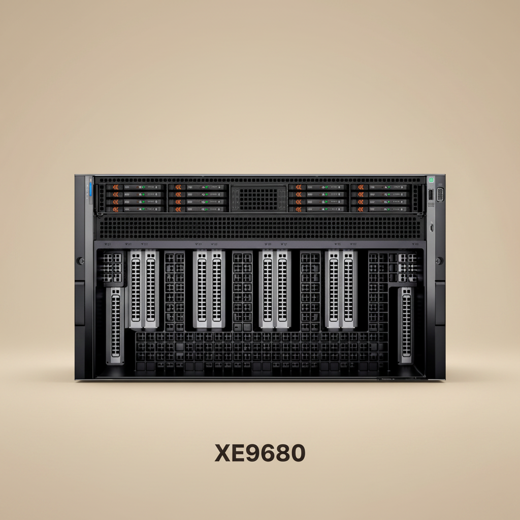 Dell XE9680 6U Enterprise GPU Server 2x Xeon 8468 512GB DDR4 2x7.68T SAS SSD MI300X GPU HPC Big Data Analysis Ready