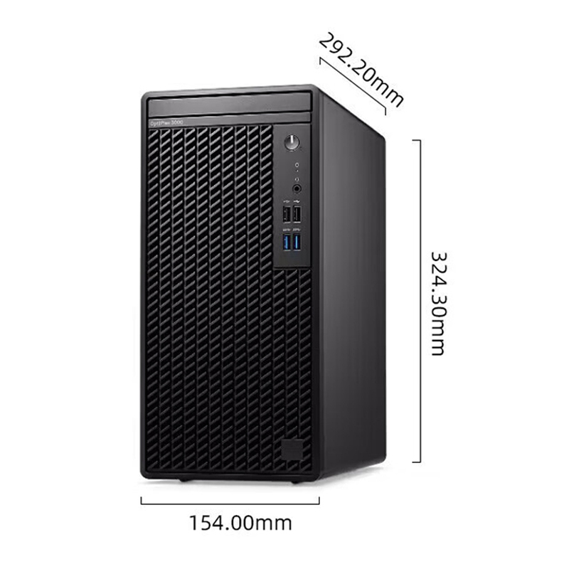 Optiplex 3000MT Tower High Configuration I3 12100/8G/256G Integrated Display Desktop Host Office Business Household Use