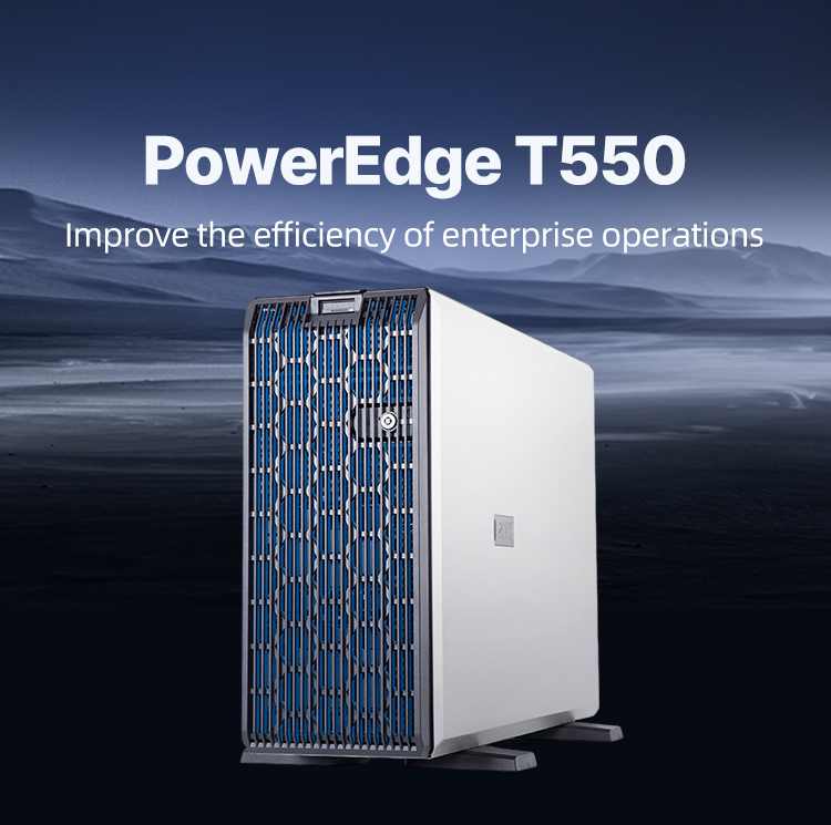 Low Price Poweredge T550 Server  Standard Intel Xeon CPU Media GPU Computer Tower Server