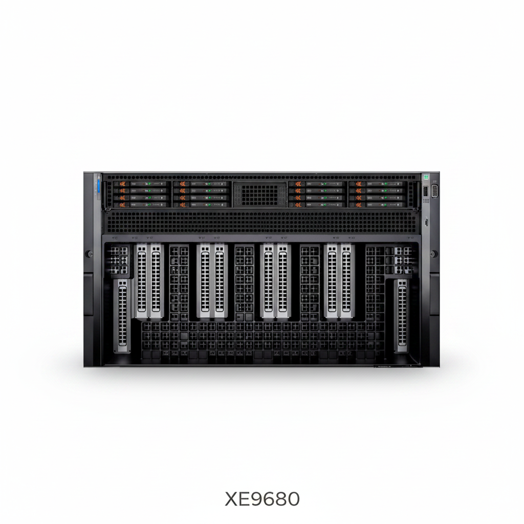 For Dell XE9680 Rackmount AI Server 2x Intel Xeon 8468 64G DDR4*32 4x3.84T NVMe SSD H200 GPU Deep Learning Modeling Stock