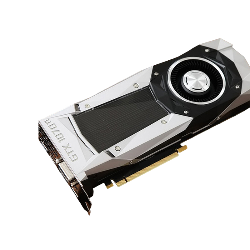 Heavy Duty GeForce GTX 1070 Ti 8GB GDDR5 Low Noise Gaming Graphics Card 3A Large Game Smooth Operation for PC