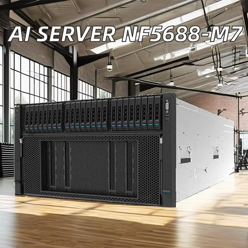 NF5688-M7 AI Server with NF5688G7 H20*8 141G GPU Module 4U Rack Xeon Processor 8558P*2 64GB DDR5*32 Memory Stock