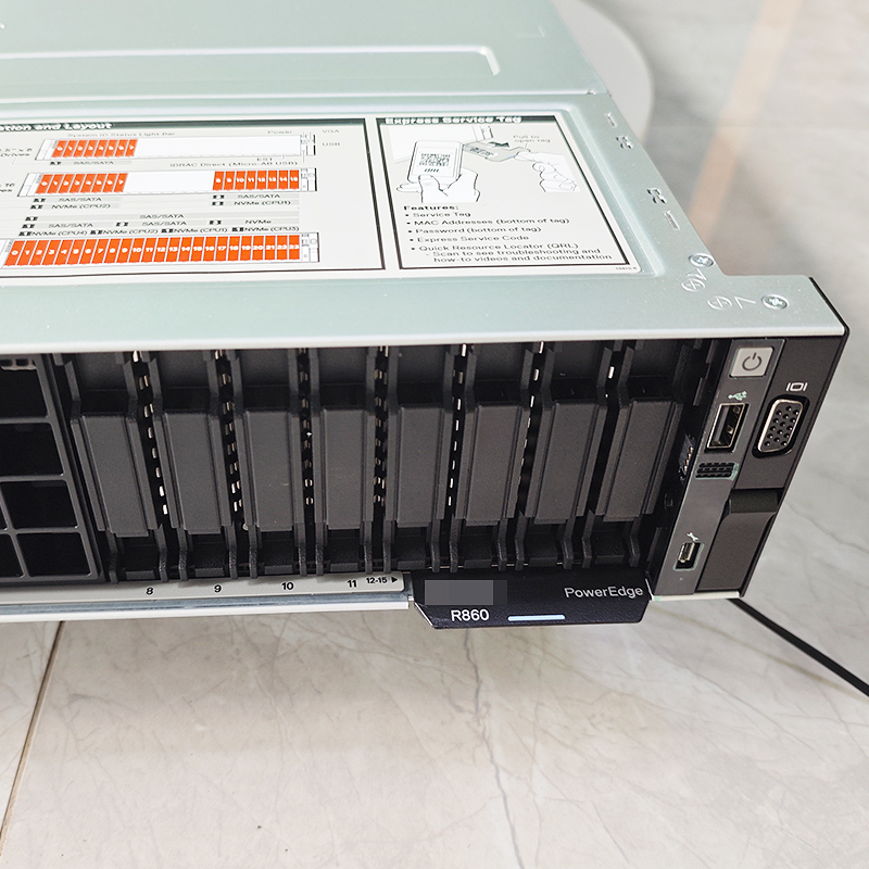 Dell PowerEdge R860 Rack Server Powered by 4 Intel Xeon Processors 64GB Memory 12 TSAS Hard Drives-in Stock