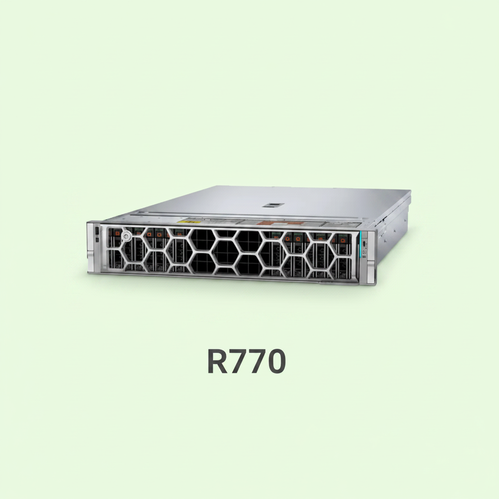 Dell PowerEdge R770 Rack Server High Performance Intel Xeon Scalable Processor 2U Rack Mount Server with SSD HDD