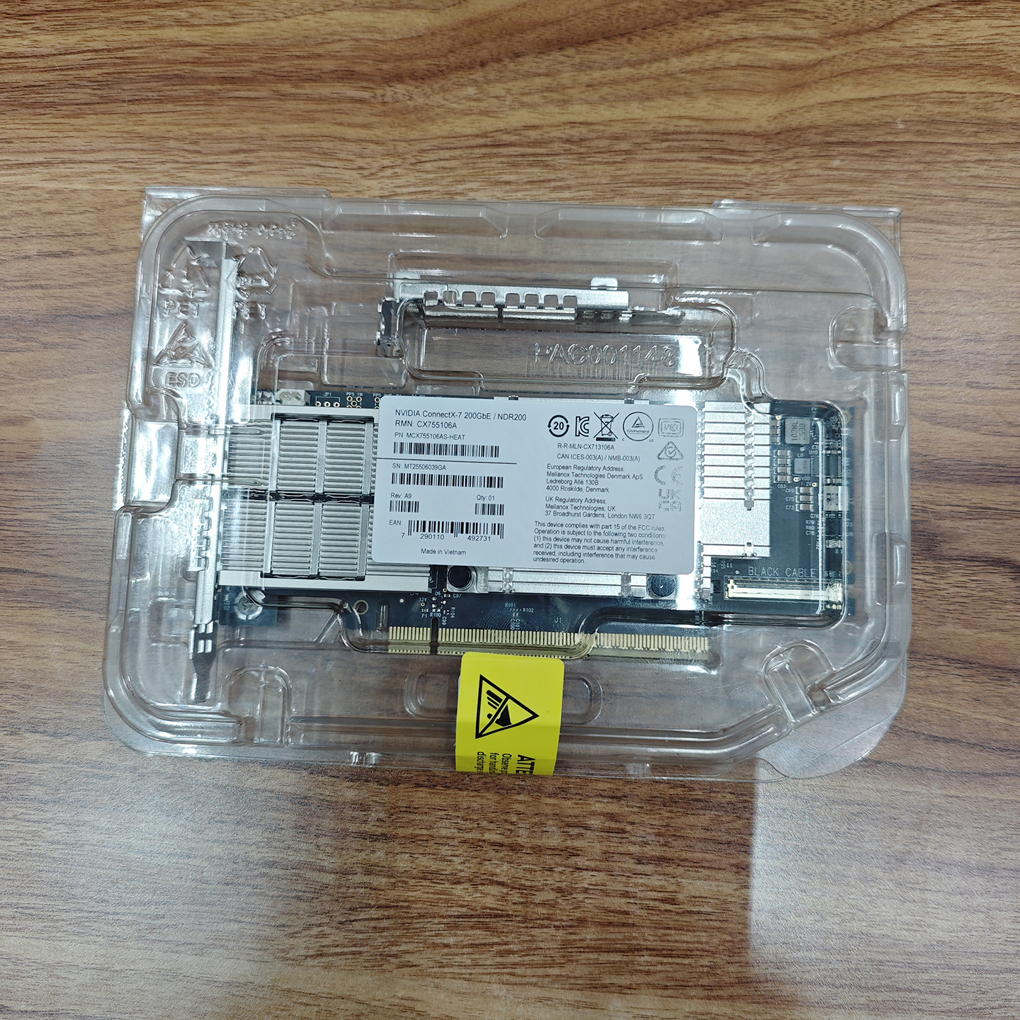 Discounted Price MCX755106AS-HEAT NVIDIA Connect X-7 200GbE Dual-Port QSFP112 Network Card