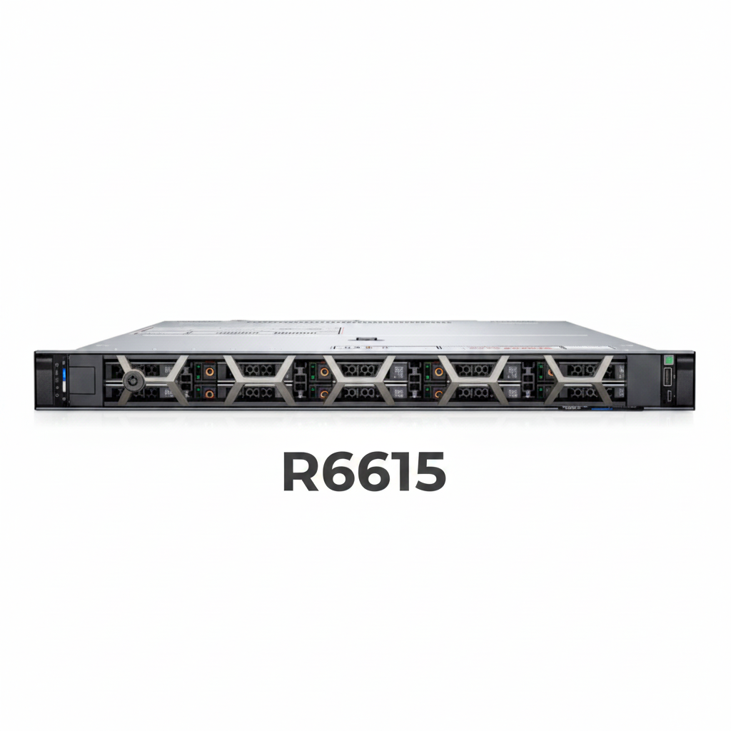 Dell R6615 1U Rack Mount Server High Performance EPYC CPU 700W Power Supply SATA SSD HDD Business Server Ready To Ship