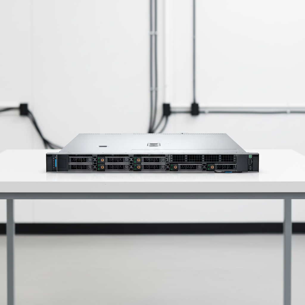 Dell Rackmount Financial Server Poweredge Rack Server Emc Poweredge R360 1U Server with 96GB RAM 16TB SSD