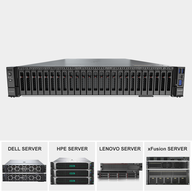 New xFusion FusionServer 2488H V7 Computer Servers 8*2.5 Inch Drive  Xeon 2*6416H 2*32G 1500W 2488H V7 2U 4-socket Rack Server
