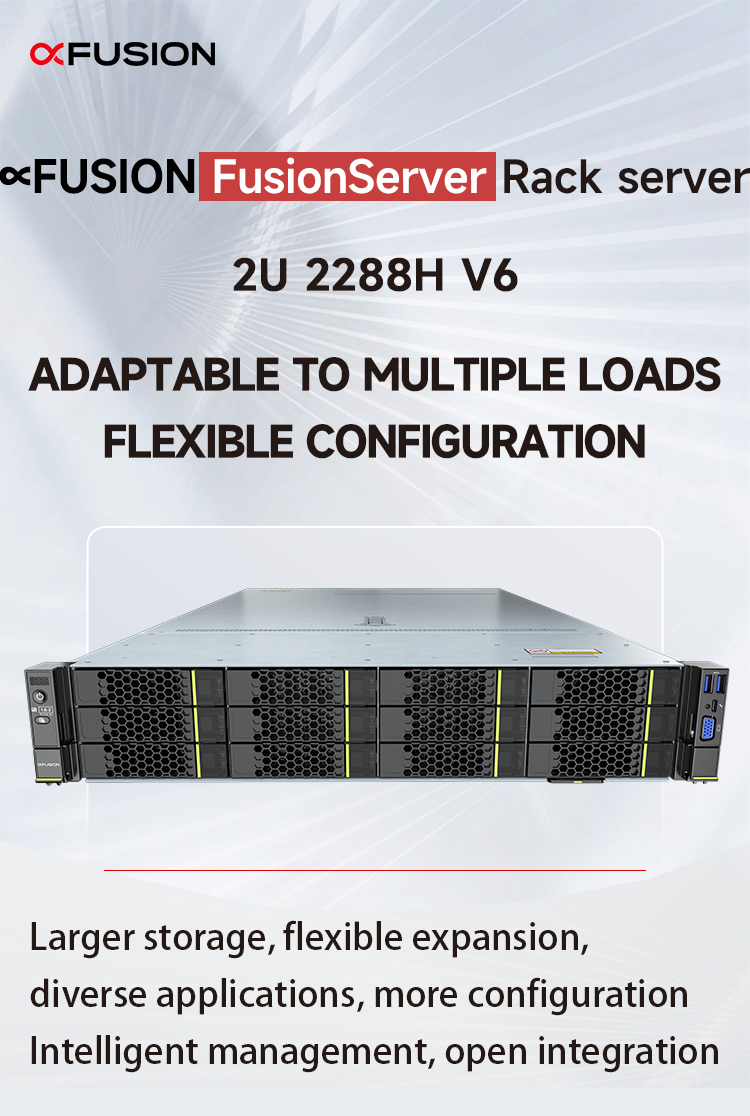 New xFusion Fusionserver 2288H V6 2U 2-socket Computer Servers Servers Rack  Ai Huawie Gpu Rack Deep Learning Xeon Server