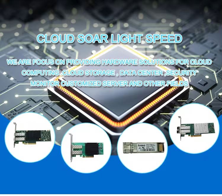 High Quality Emulex LPe35002-M2 Dual Port 32GB FC32 Fibre Channel HBA Card 32GFC Short Wave Optical LC SFP28+  Network Card