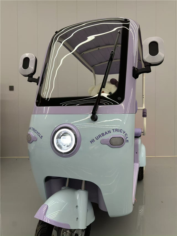 Electric tricycle DS-1 Powerful engine, safe and comfortable, ideal for urban transportation, cargo carrying and environmental protection (10)