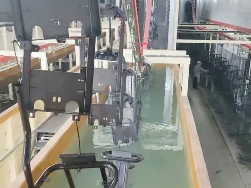 Step 2 - Baking varnish paint coating process for electric vehicle bodies