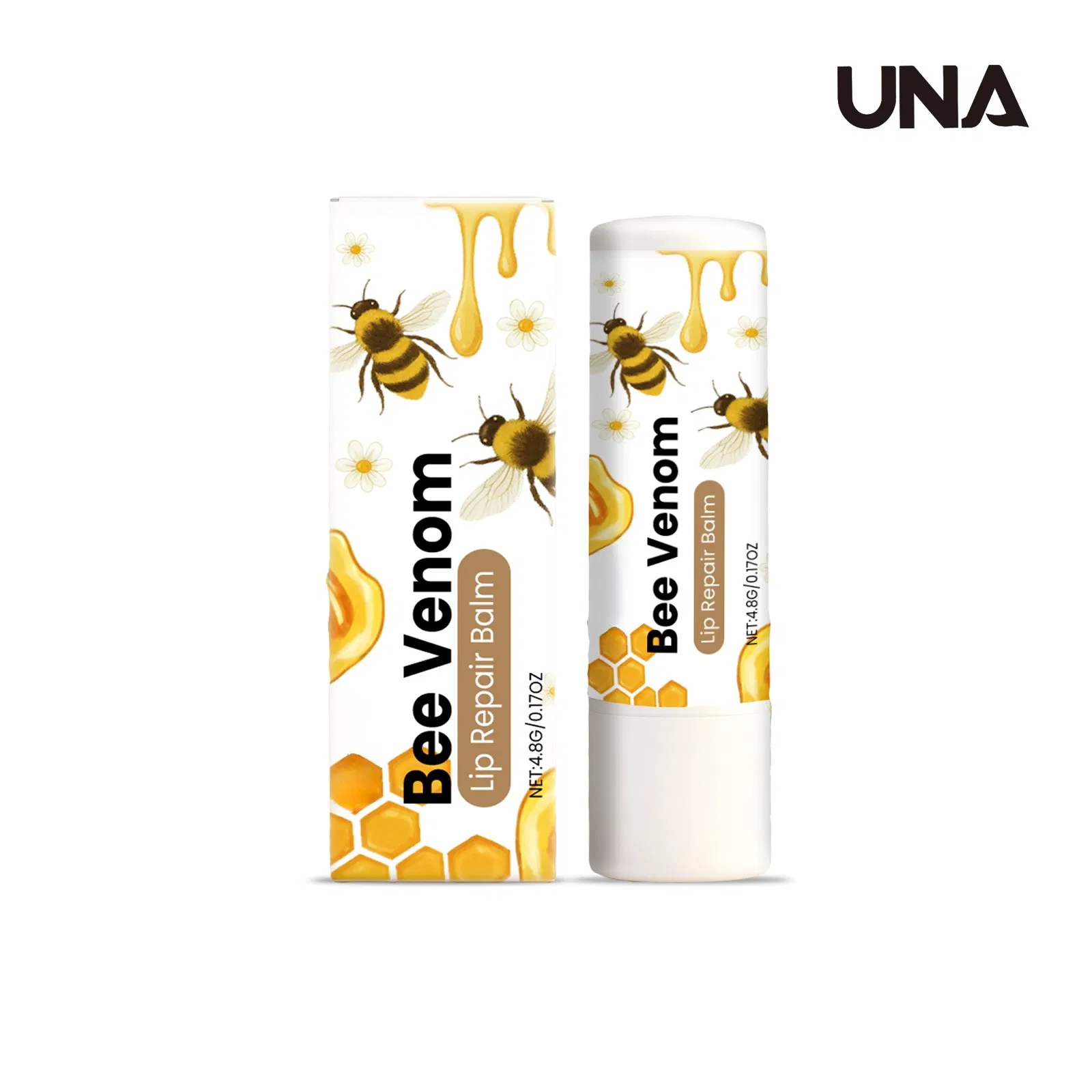 Bee Venom Moisturizing Lip Balm - Deeply Nourishes Lip Skin, Long-Lasting Hydration, Daily Lip Care