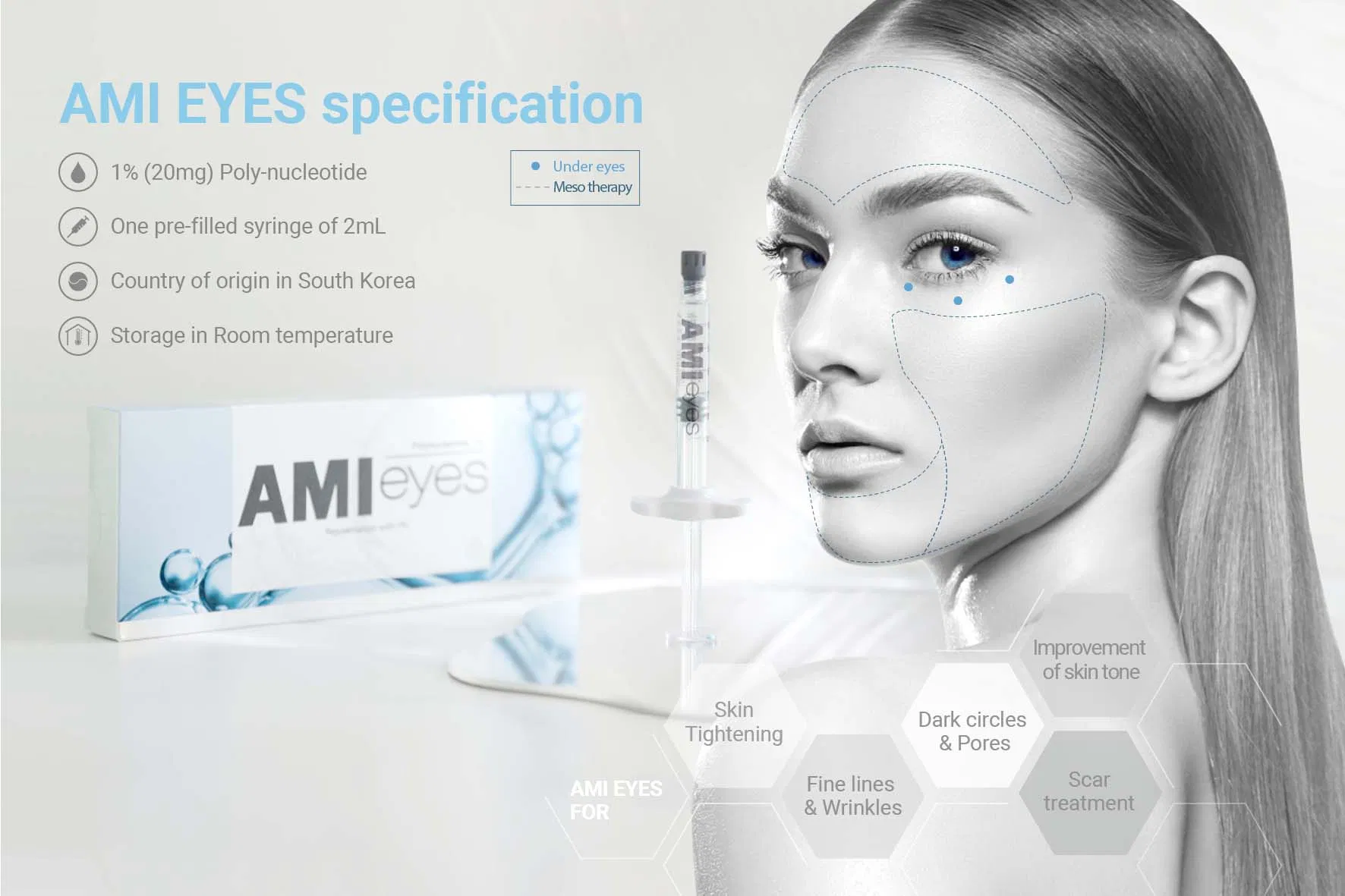 Amieyes Korean Eye Stimulator: Anti-Wrinkle &amp; Dark Circle Care for Tear Troughs