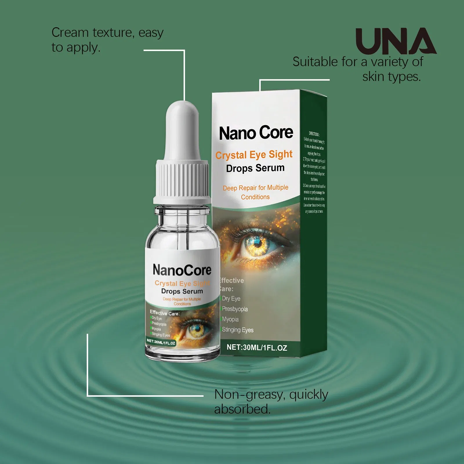 Eye Serum - Gently Cares for Eyes, Moisturizing and Hydrating, Comfortable Daily Care Serum
