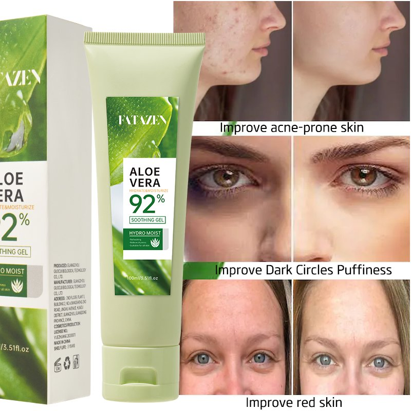 Private Label Facial Care Younger Cleanser for Acne-Prone Skin Repairs Dry Skin Improves Acne Scars Aloe Vera Soothing Gel