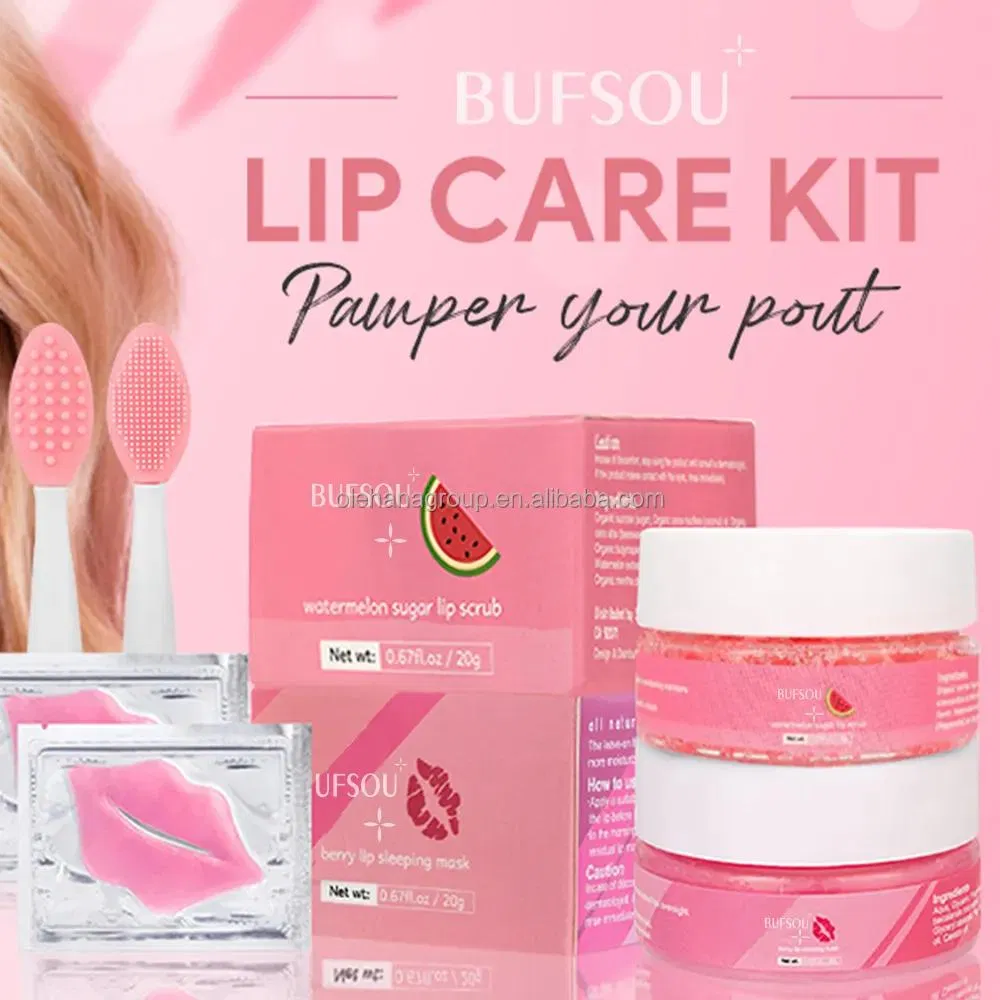 Private Label Organic Fruit Skin Remove Moisturizing Lips Care Products Lip Repair 6 in 1 Gift Set Lip Care Set